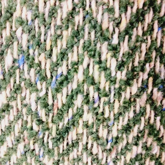 Boyne Valley Weavers Ireland, Dbl. Breasted Green/Cream Herringbone Tweed Jacket - Picture 3 of 16